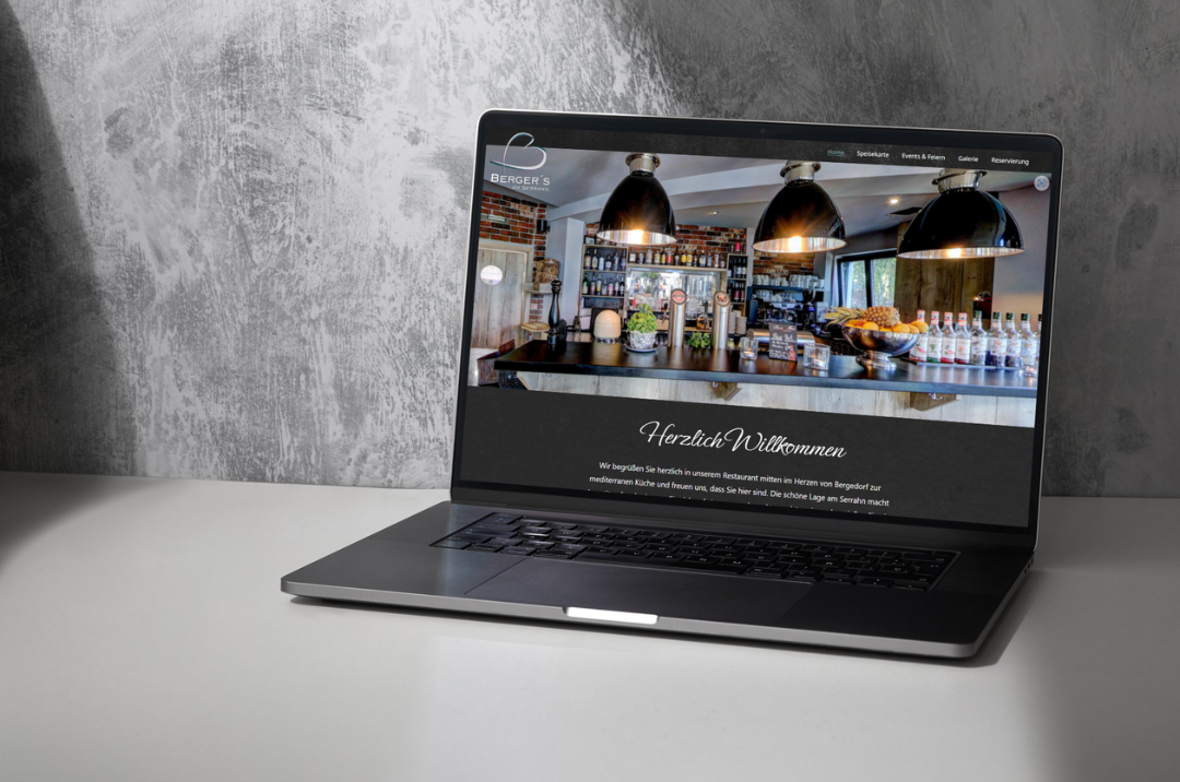 Website Gestaltung für Restaurant Bergers am Serrahn